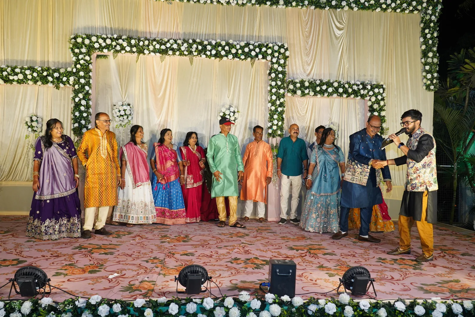 Stage moment with audience